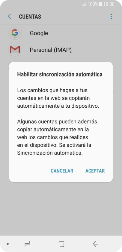 Pulsa ACEPTAR para activar la función. Pulsa ACEPTAR para activar la función.
