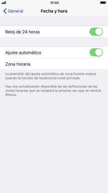 Pulsa la tecla de inicio para terminar y regresar a la pantalla de inicio.