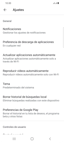 Pulsa Actualizar aplicaciones automáticamente. Pulsa Actualizar aplicaciones automáticamente.