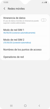 Pulsa Nombres de los puntos de acceso.