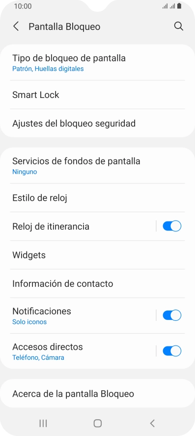 Pulsa Tipo de bloqueo de pantalla e introduce el código de seguridad extra que has creado anteriormente. Pulsa Tipo de bloqueo de pantalla e introduce el código de seguridad extra que has creado anteriormente.