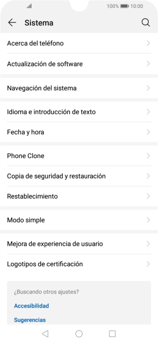 Pulsa Actualización de software. Si hay una versión de software nueva disponible, aparecerá ahora en la pantalla. Sigue las indicaciones de la pantalla para actualizar el software del teléfono. Pulsa Actualización de software. Si hay una versión de software nueva disponible, aparecerá ahora en la pantalla. Sigue las indicaciones de la pantalla para actualizar el software del teléfono.