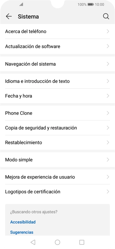 Pulsa Actualización de software. Si hay una versión de software nueva disponible, aparecerá ahora en la pantalla. Sigue las indicaciones de la pantalla para actualizar el software del teléfono. Pulsa Actualización de software. Si hay una versión de software nueva disponible, aparecerá ahora en la pantalla. Sigue las indicaciones de la pantalla para actualizar el software del teléfono.