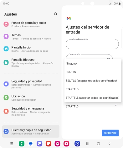 Pulsa SSL/TLS.