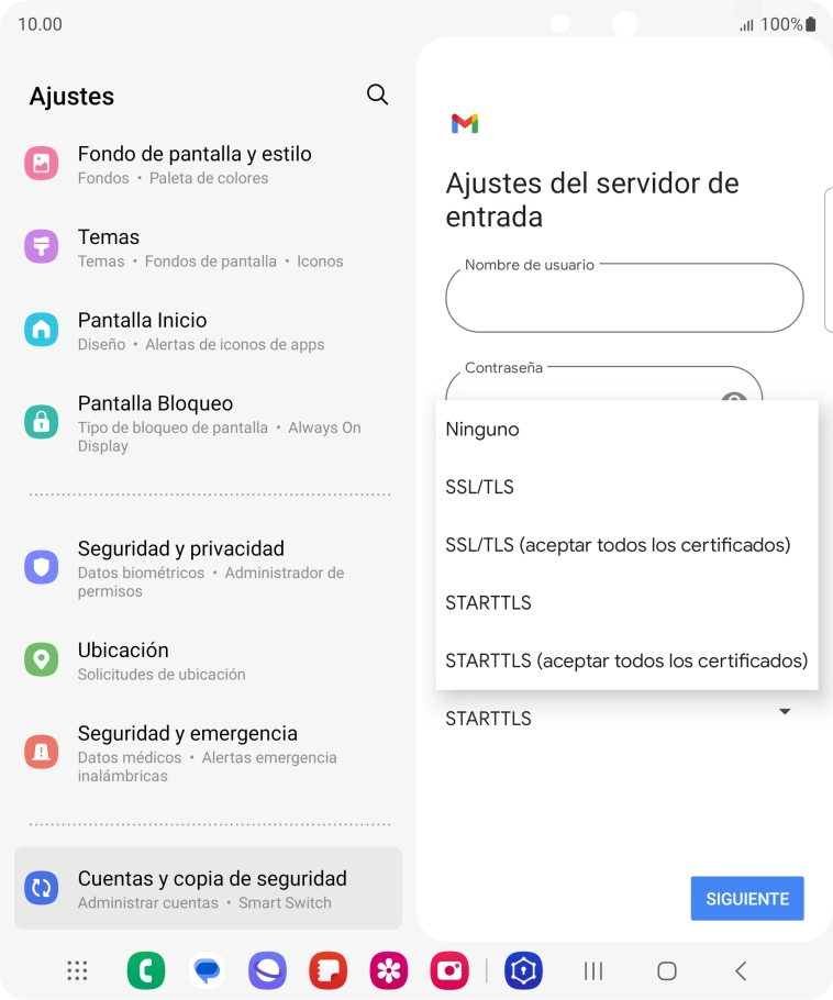 Pulsa SSL/TLS.