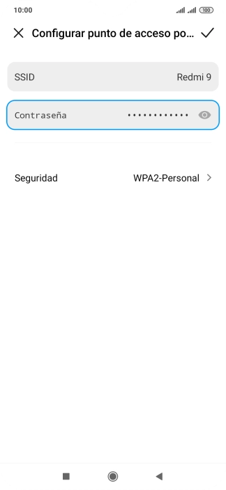 Pulsa SSID e introduce el nombre deseado de la conexión wifi. Pulsa SSID e introduce el nombre deseado de la conexión wifi.