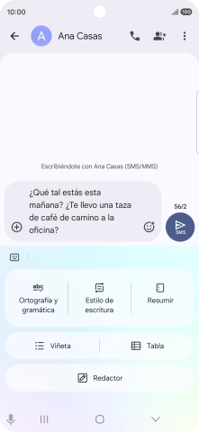 Para cambiar el estilo de escritura del texto, pulsa Estilo de escritura y sigue las indicaciones de la pantalla para utilizar la función. Para cambiar el estilo de escritura del texto, pulsa Estilo de escritura y sigue las indicaciones de la pantalla para utilizar la función.