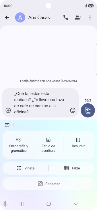 Para cambiar el estilo de escritura del texto, pulsa Estilo de escritura y sigue las indicaciones de la pantalla para utilizar la función. Para cambiar el estilo de escritura del texto, pulsa Estilo de escritura y sigue las indicaciones de la pantalla para utilizar la función.