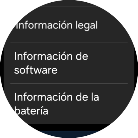 Pulsa Información de software. Pulsa Información de software.
