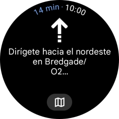 Sigue las indicaciones de la pantalla para llegar al destino seleccionado. Sigue las indicaciones de la pantalla para llegar al destino seleccionado.