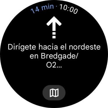 Sigue las indicaciones de la pantalla para llegar al destino seleccionado. Sigue las indicaciones de la pantalla para llegar al destino seleccionado.