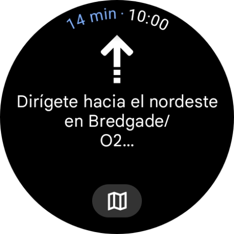 Sigue las indicaciones de la pantalla para llegar al destino seleccionado. Sigue las indicaciones de la pantalla para llegar al destino seleccionado.
