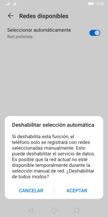 Pulsa ACEPTAR y espera mientras el teléfono está buscando redes. Pulsa ACEPTAR y espera mientras el teléfono está buscando redes.