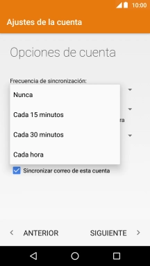 Pulsa el ajuste deseado. Pulsa el ajuste deseado.