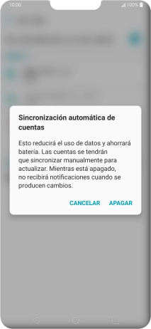 Si desactivas la función, pulsa APAGAR. Si desactivas la función, pulsa APAGAR.