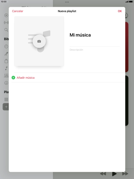 Pulsa Añadir música.