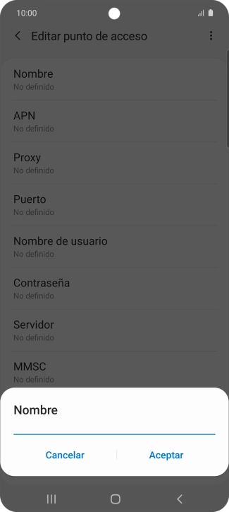 Introduce Vodafone Internet y pulsa Aceptar. Introduce Vodafone Internet y pulsa Aceptar.