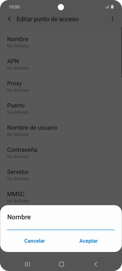 Introduce Vodafone Internet y pulsa Aceptar. Introduce Vodafone Internet y pulsa Aceptar.