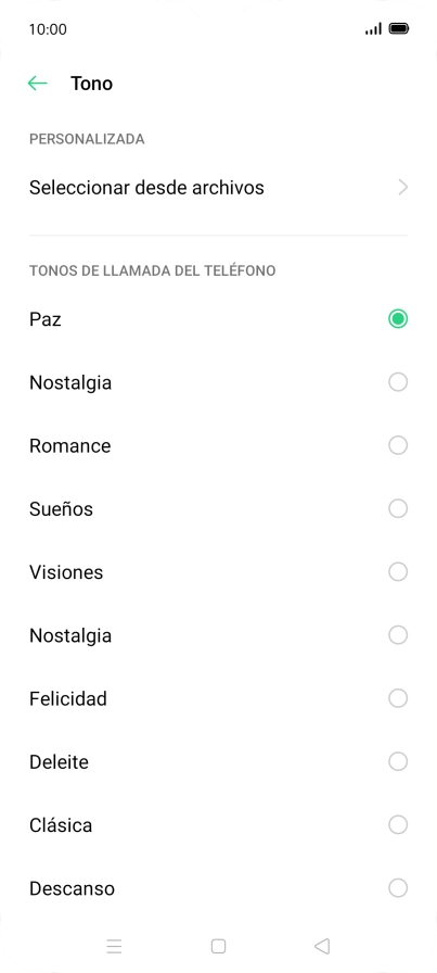Pulsa Seleccionar desde archivos. Pulsa Seleccionar desde archivos.
