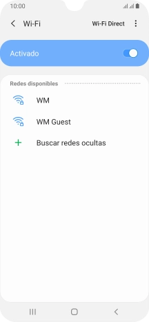 Pulsa la red wifi deseada. Pulsa la red wifi deseada.