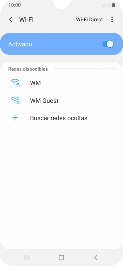 Pulsa la red wifi deseada. Pulsa la red wifi deseada.