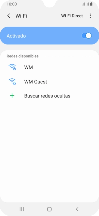 Pulsa la red wifi deseada. Pulsa la red wifi deseada.