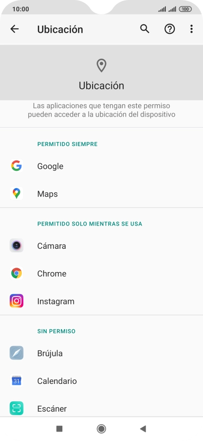 Pulsa la app deseada.