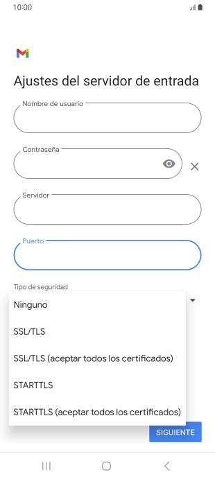 Pulsa SSL/TLS.
