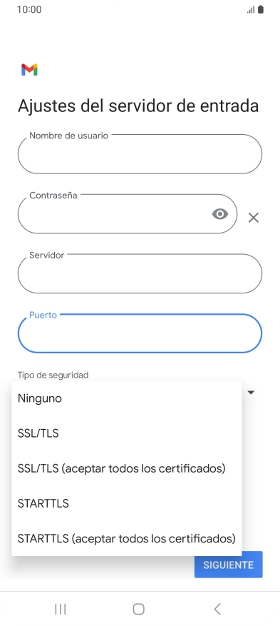 Pulsa SSL/TLS.