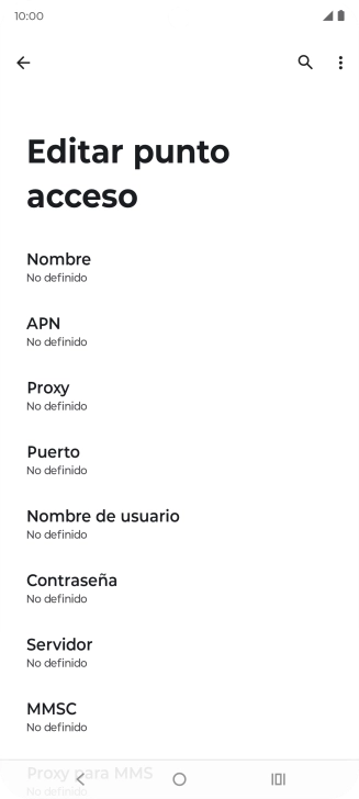 Pulsa Nombre.