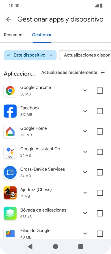 Pulsa la app deseada. Pulsa la app deseada.