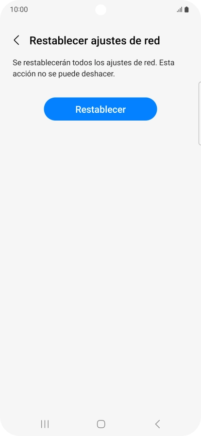 Pulsa Restablecer. Pulsa Restablecer.