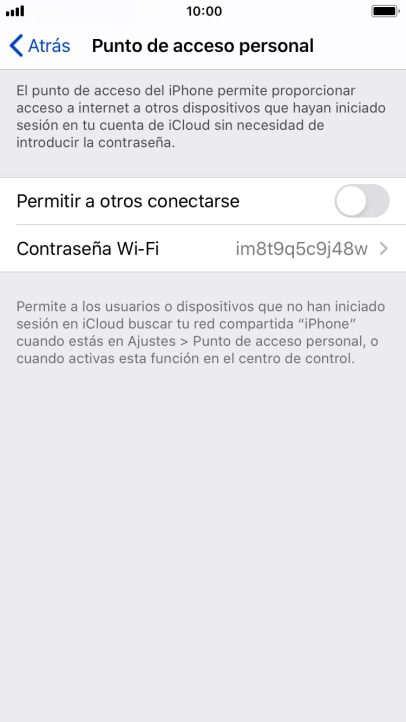 Pulsa Contraseña Wi-Fi e introduce una contraseña. Pulsa Contraseña Wi-Fi e introduce una contraseña.