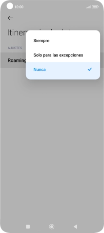 Pulsa el ajuste deseado para activar o desactivar la función. Pulsa el ajuste deseado para activar o desactivar la función.