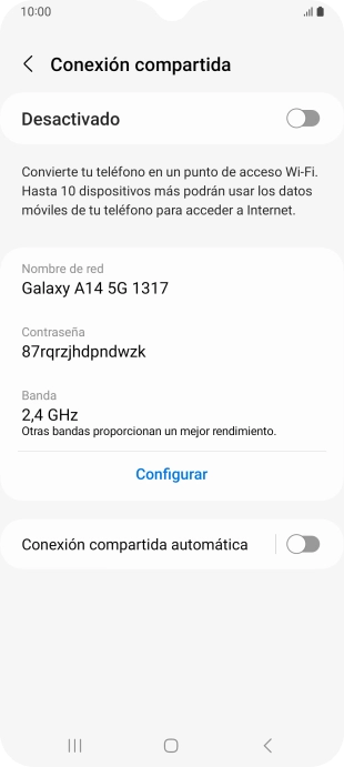 Pulsa Configurar. Pulsa Configurar.