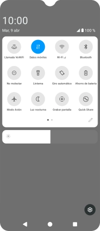 Pulsa el icono de ajustes.