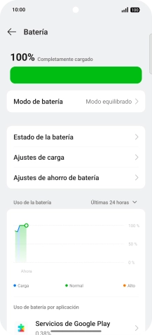 Pulsa Modo de batería. Pulsa Modo de batería.
