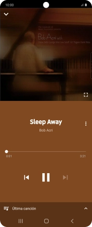 Pulsa la flecha hacia la derecha para ir al archivo de música siguiente. Pulsa la flecha hacia la derecha para ir al archivo de música siguiente.