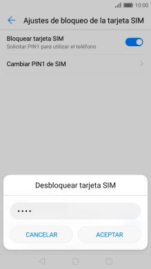 Introduce tu código PIN y pulsa ACEPTAR. Introduce tu código PIN y pulsa ACEPTAR.