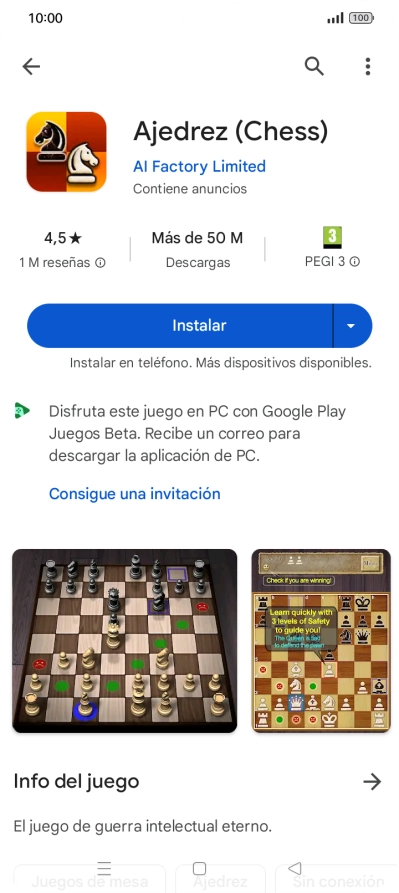 Pulsa Instalar y sigue las indicaciones de la pantalla para instalar la app. Pulsa Instalar y sigue las indicaciones de la pantalla para instalar la app.