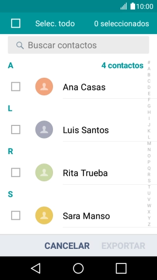 Pulsa Selec. todo. Pulsa Selec. todo.