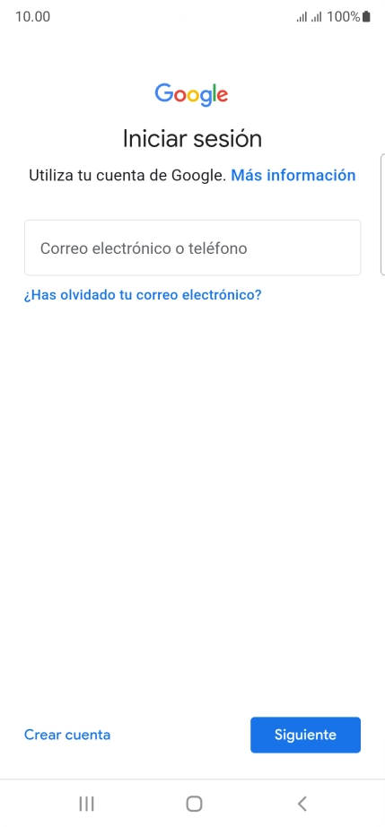 Si no tienes una cuenta de Google, pulsa Crear cuenta y sigue las indicaciones de la pantalla para ver cómo crear una cuenta nueva. Si no tienes una cuenta de Google, pulsa Crear cuenta y sigue las indicaciones de la pantalla para ver cómo crear una cuenta nueva.