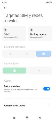 Pulsa Ajustes avanzados. Pulsa Ajustes avanzados.