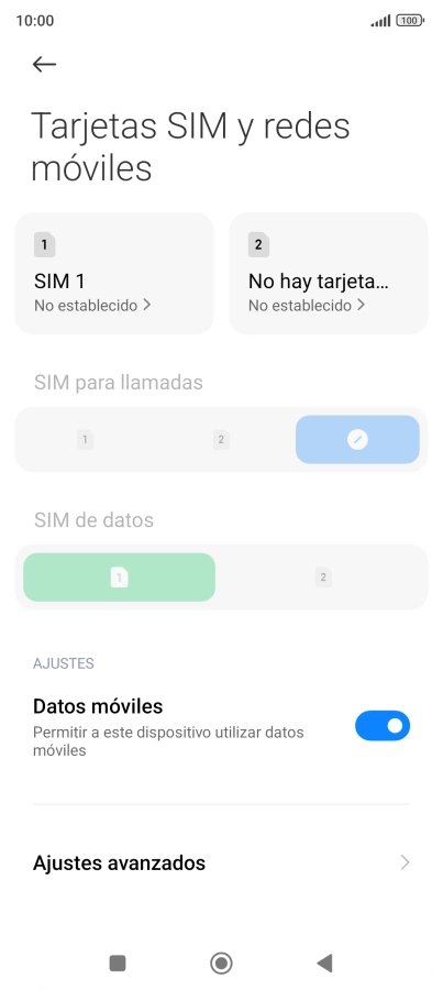 Pulsa Ajustes avanzados. Pulsa Ajustes avanzados.