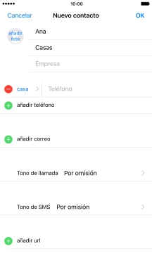 Pulsa Teléfono e introduce el número de teléfono deseado. Pulsa Teléfono e introduce el número de teléfono deseado.