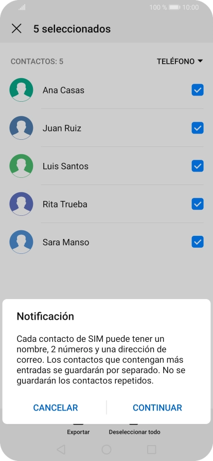 Pulsa CONTINUAR. Pulsa CONTINUAR.