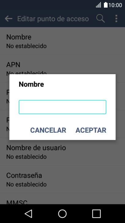 Introduce Vodafone Internet y pulsa ACEPTAR. Introduce Vodafone Internet y pulsa ACEPTAR.