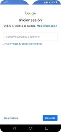 Si no tienes una cuenta de Google, pulsa Crear cuenta y sigue las indicaciones de la pantalla para ver cómo crear una cuenta nueva. Si no tienes una cuenta de Google, pulsa Crear cuenta y sigue las indicaciones de la pantalla para ver cómo crear una cuenta nueva.
