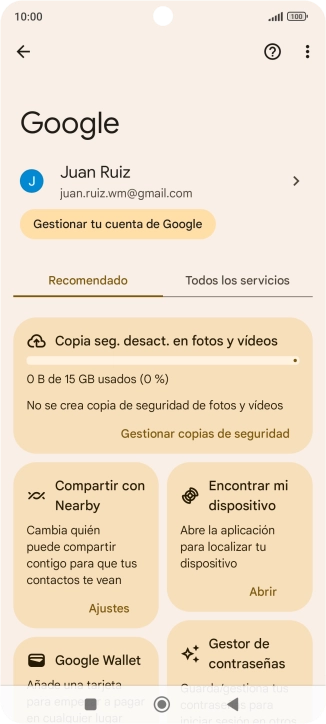 Pulsa Encontrar mi dispositivo. Pulsa Encontrar mi dispositivo.