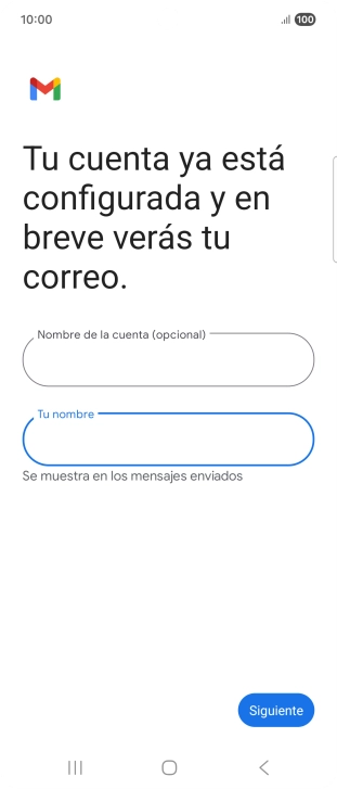 Pulsa Siguiente.